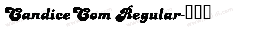 CandiceCom Regular字体转换